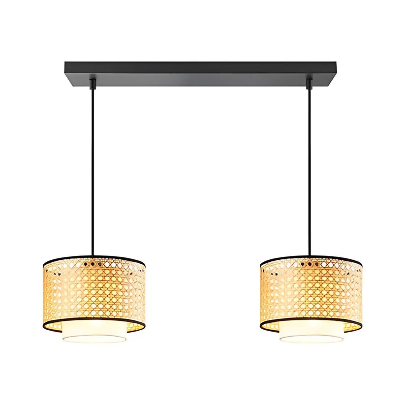 Wicker Hanging Light Set for Living Room - Vantage