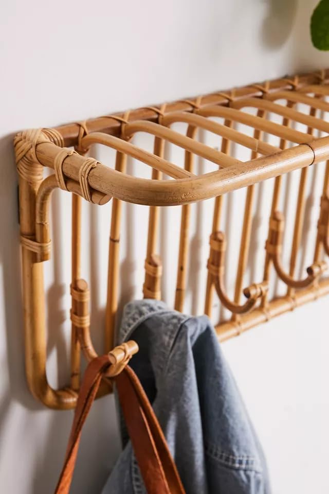 Luxury Rattan Handicrafts  Rattan Bamboo Wall Hook, Wall Hanger, Cane Wall Hooks, entryway Hangers, entryway Hooks, Clothing Hangers - Luxury Rattan Handicrafts  Home 