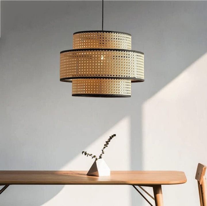 Bamboo Hanging Light for Kitchen | Rattan Pendant Lamp - Alex