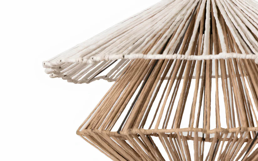Bamboo Hanging Light for Bedroom | Rattan Pendant Lamp - Piers