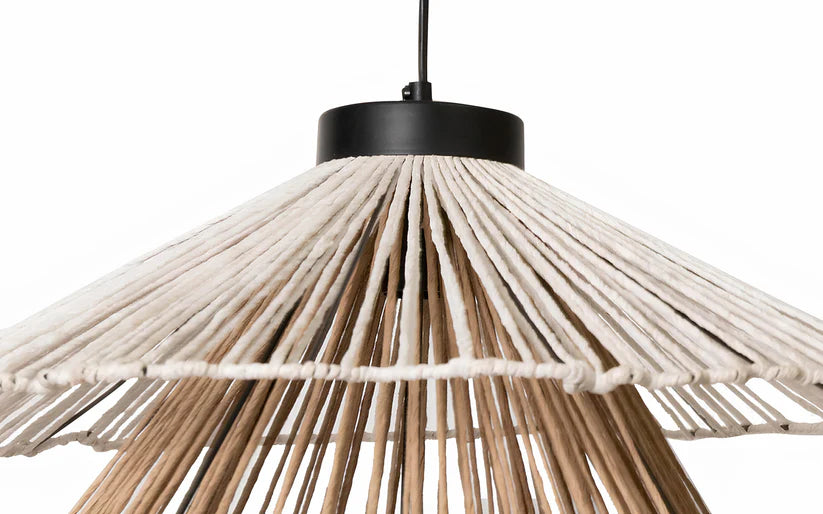 Bamboo Hanging Light for Bedroom | Rattan Pendant Lamp - Piers