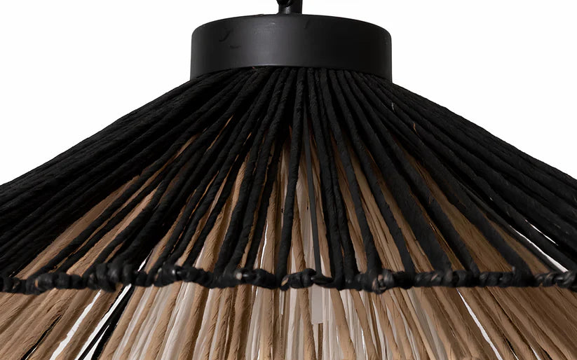 Bamboo Hanging Light for Living Room | Cane Pendant Lamp - Nash