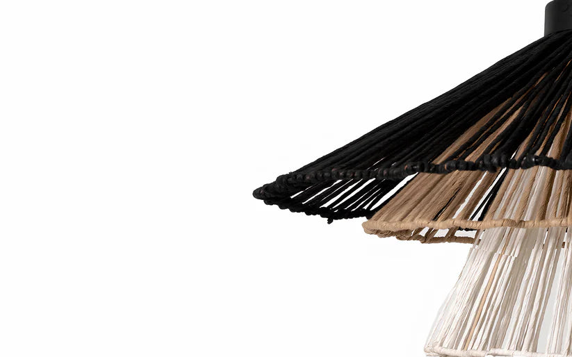 Bamboo Hanging Light for Living Room | Cane Pendant Lamp - Nash