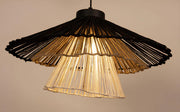 Bamboo Hanging Light for Living Room | Cane Pendant Lamp - Nash