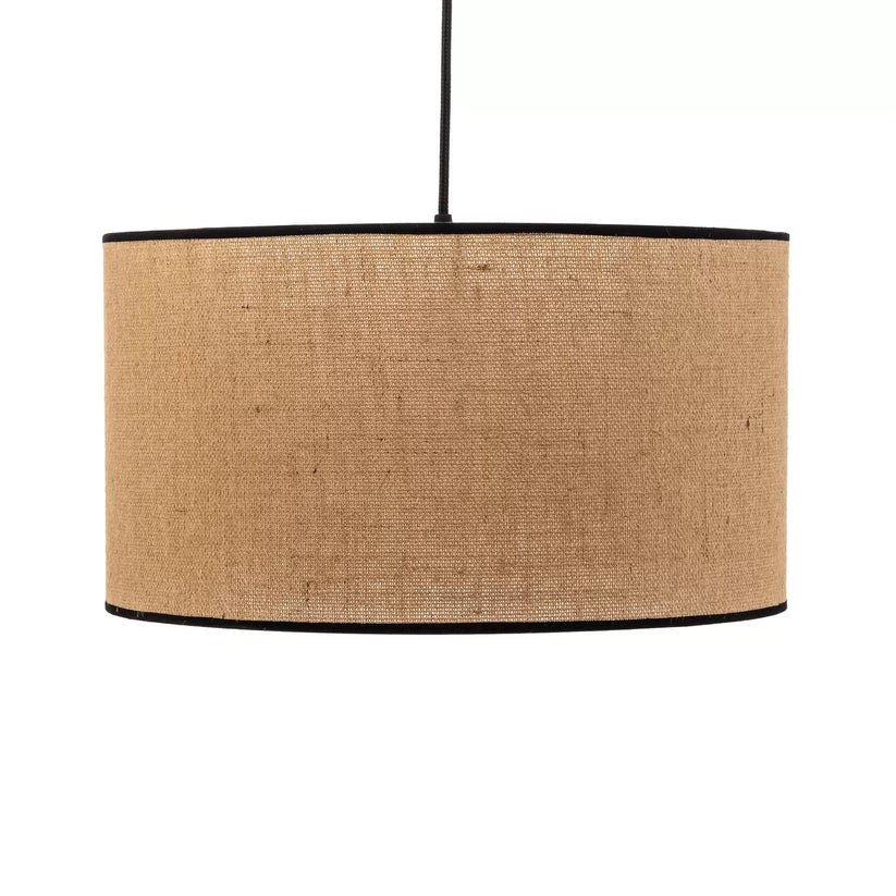 Jute Hanging Light for Bedroom | Natural Pendant Lamp - Pryce