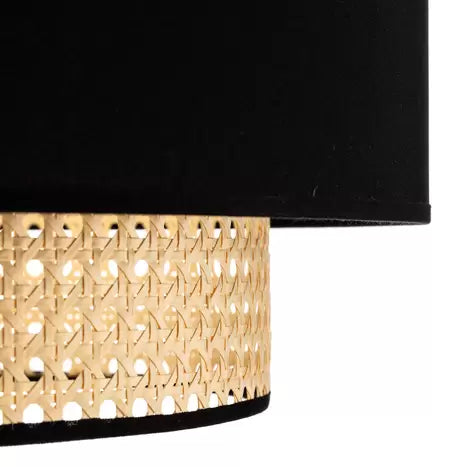 Rattan Hanging Light for Living Room | Cane Pendant Lamp - Corvis