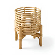 Rattan Planter with Stand | Bamboo Plant Pot in 5 Sizes - Pryorson