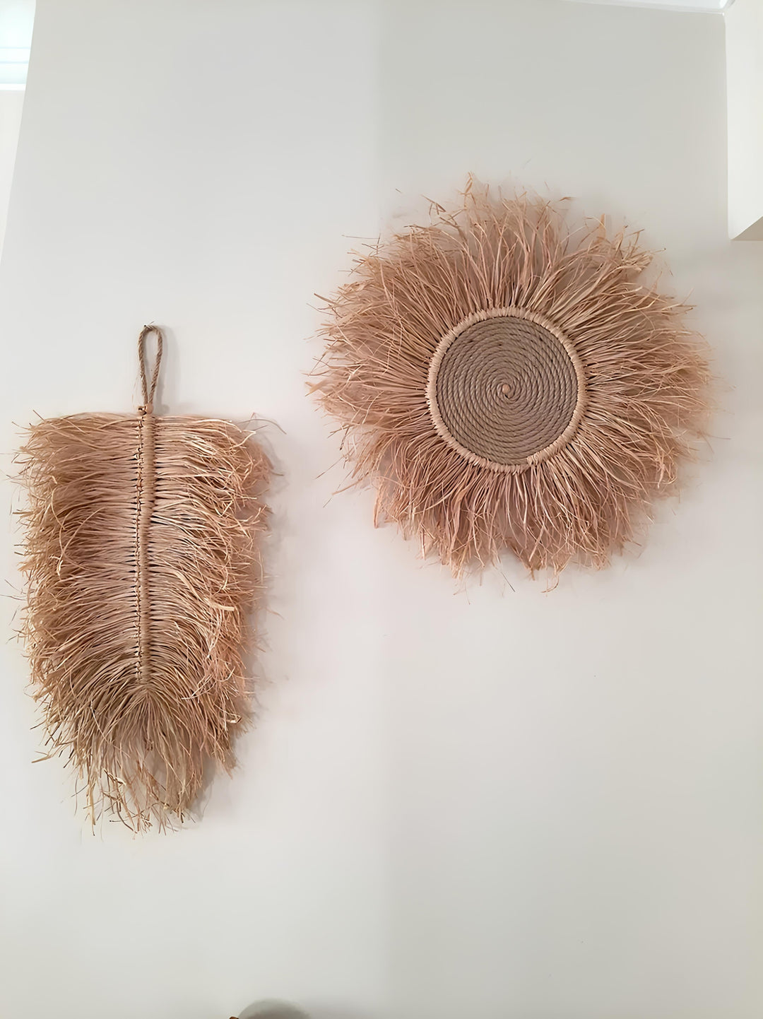 Wicker Wall Basket | Rattan Wall Decor | Bamboo Basket Decor - Asmee - Luxury Rattan Handicrafts 