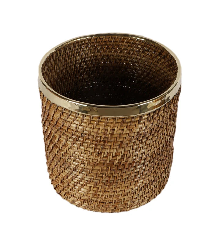 Rattan Planter 8" Dia x 8" H for Indoor - Rebecca