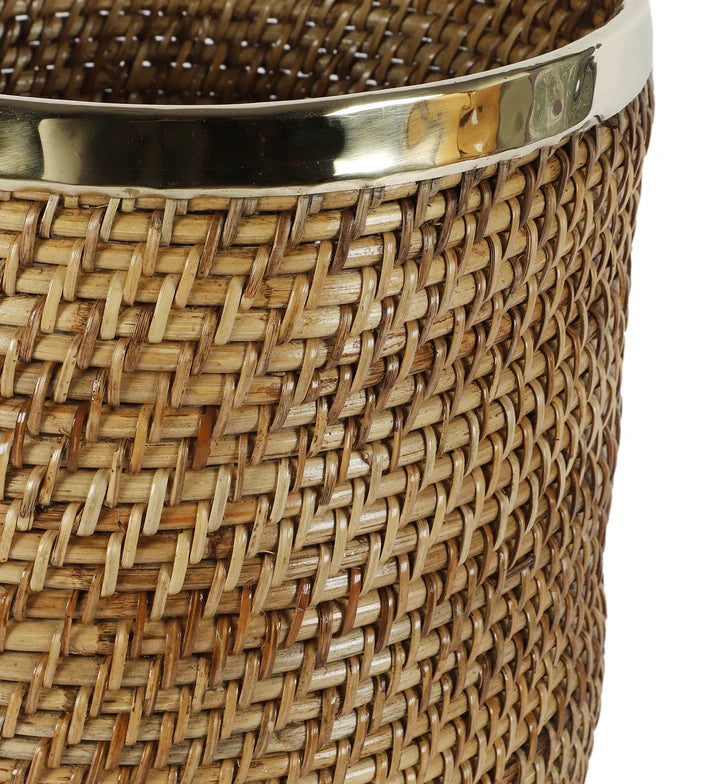 Rattan Planter 8" Dia x 8" H for Indoor - Rebecca