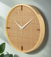 Bamboo Wall Clock for Kitchen - Soleil