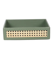 Rattan Serving Tray for Dining Table | Cane Tray with Handles - Quenten