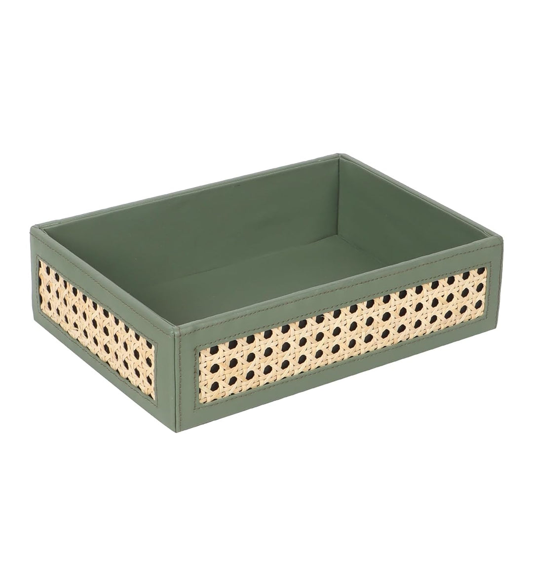 Rattan Serving Tray for Dining Table | Cane Tray with Handles - Quenten