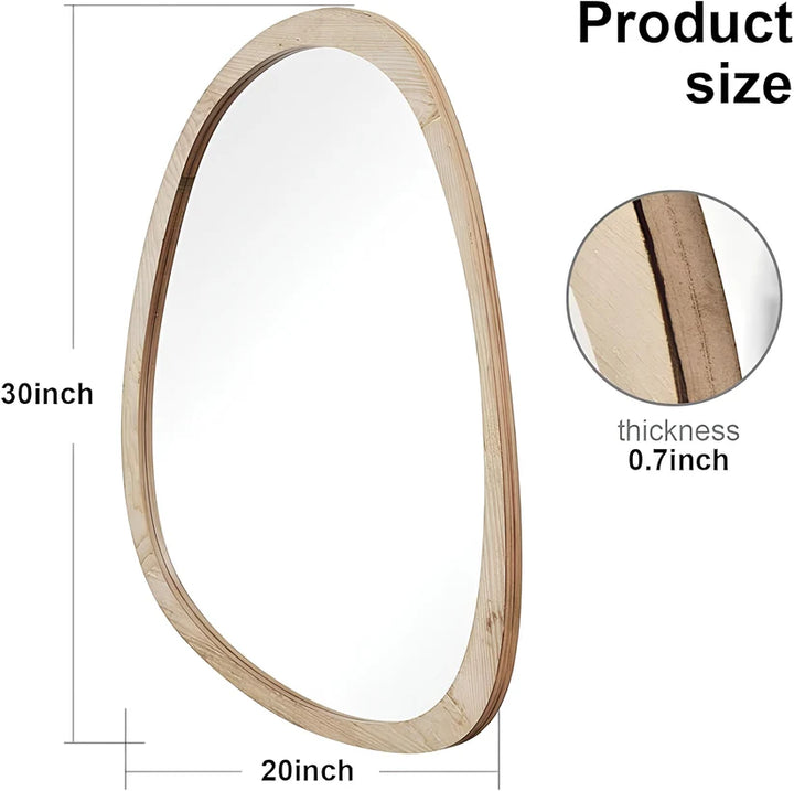 Bamboo Wall Mirror for Living Room - Bond