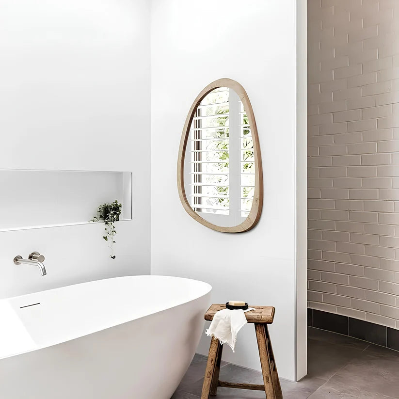 Bamboo Wall Mirror for Living Room - Bond