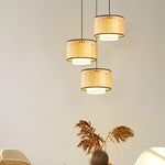 Rattan Hanging Lamp Set of 3 - Erish