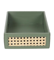 Rattan Serving Tray for Dining Table | Cane Tray with Handles - Quenten