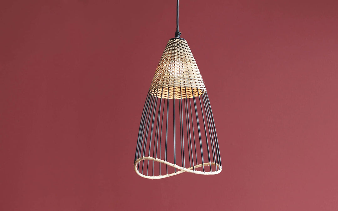 Bamboo Pendant Light for Living Room - Angel by Luxury Rattan Handicrafts 