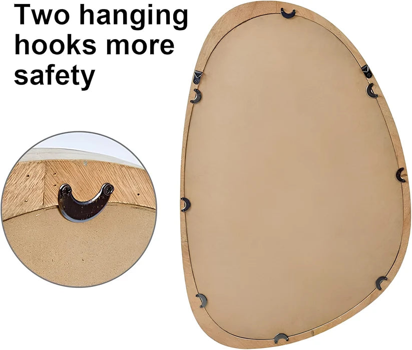 Bamboo Wall Mirror for Living Room - Bond