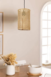Bamboo Hanging Light for Kitchen | Rattan Pendant Lamp - Ariel