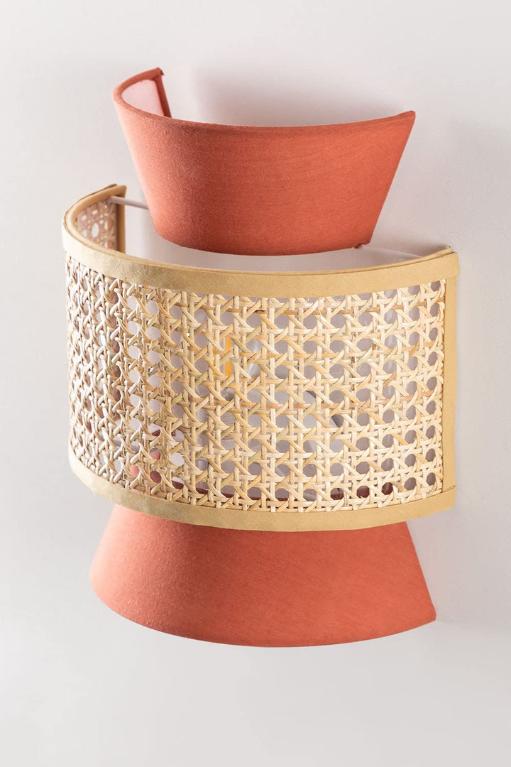 Bamboo Wall Lamp for Living Room | Rattan Wall Light - Aleksandra