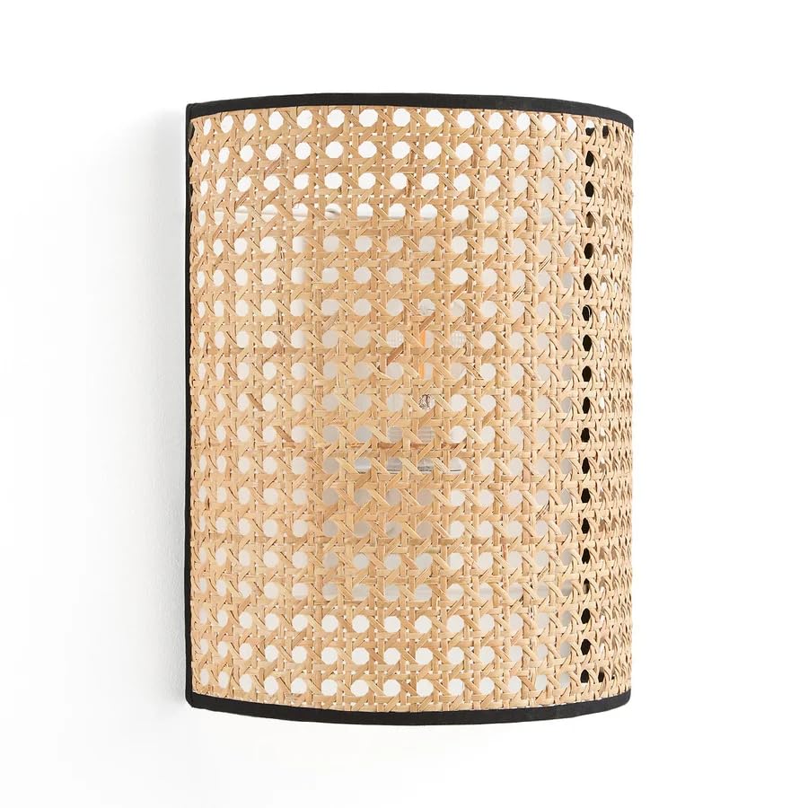 Bamboo Wall Sconce for Kitchen | Cane Wall Light - Athena