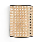 Bamboo Wall Sconce for Kitchen | Cane Wall Light - Athena