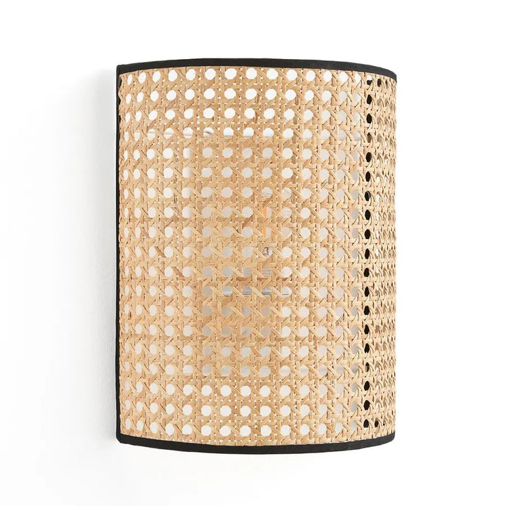 Bamboo Wall Sconce for Kitchen | Cane Wall Light - Athena