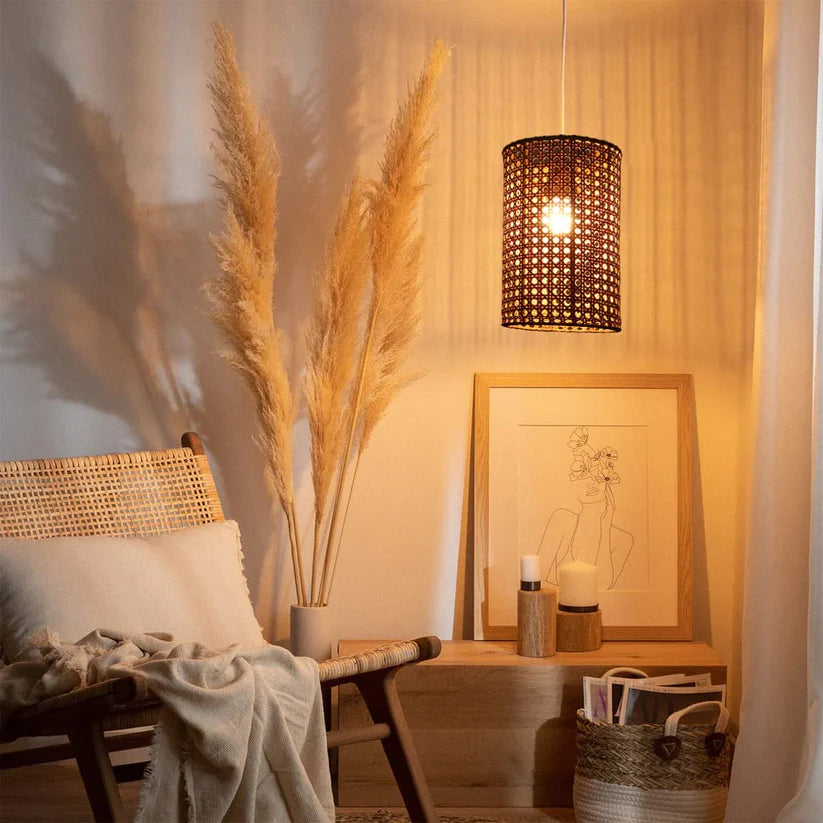 Bamboo Hanging Light for Kitchen | Rattan Pendant Lamp - Ariel