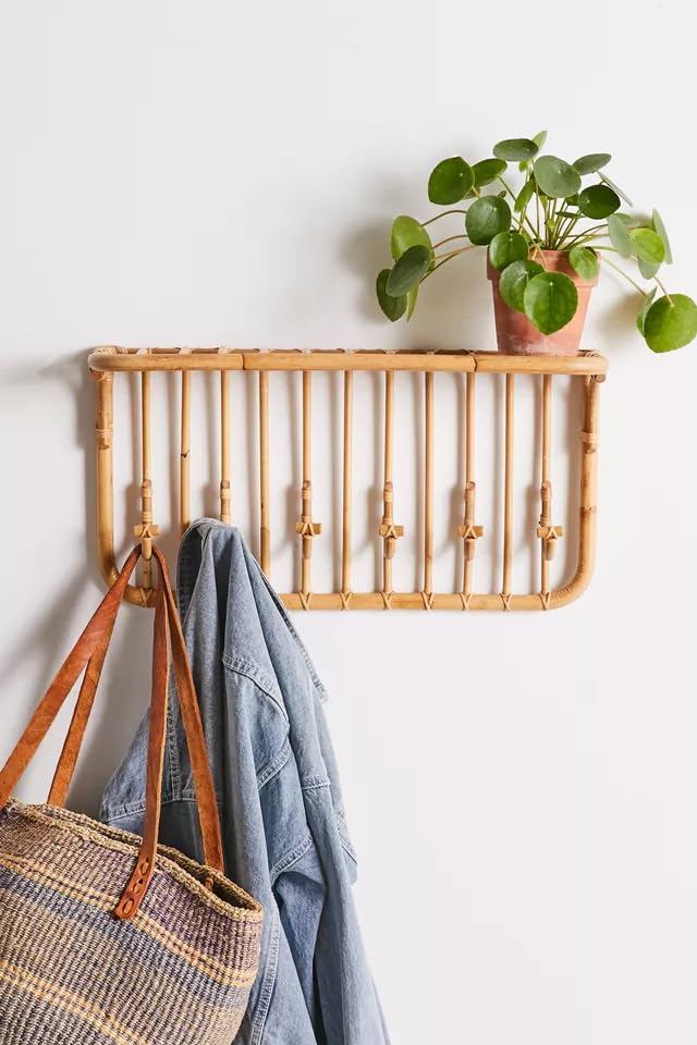 Luxury Rattan Handicrafts  Rattan Bamboo Wall Hook, Wall Hanger, Cane Wall Hooks, entryway Hangers, entryway Hooks, Clothing Hangers - Luxury Rattan Handicrafts  Home 