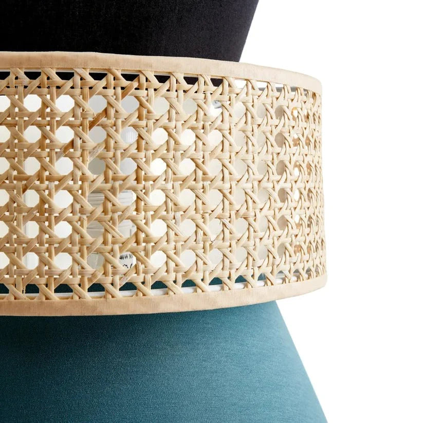 Cane Wall Lamp for Living Room | Rattan Wall Light - Aaliyah