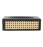 Luxury Rattan Handicrafts  Rattn Tissue Box Holder, Paper Napkin Holder, Cane Tissue Dispenser for Home, Cane Tissue Box for Bathroom, Bedroom, Of