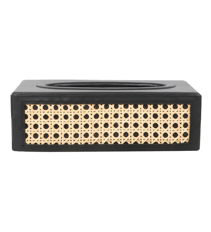 Luxury Rattan Handicrafts  Rattn Tissue Box Holder, Paper Napkin Holder, Cane Tissue Dispenser for Home, Cane Tissue Box for Bathroom, Bedroom, Of