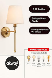 Modern Fabric Wall Lamp for Living Room | Decorative Wall Light - Edrick