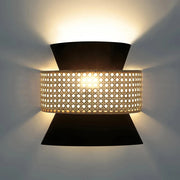 Wicker Wall Sconce for Hallway | Bamboo Wall Lamp - Ardeen