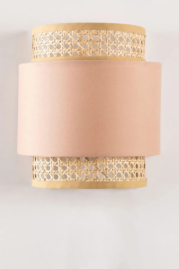 Rattan Wall Lamp for Dining Room | Cane Wall Light - Alice