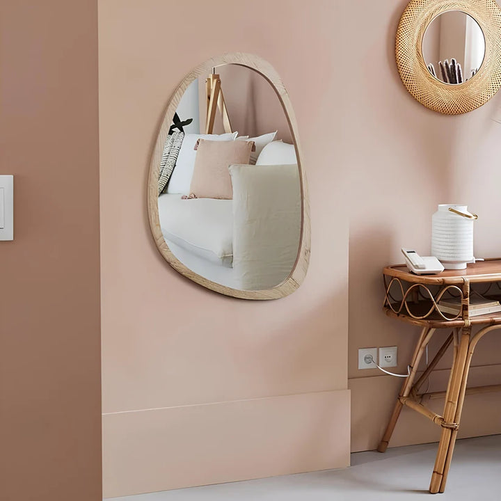 Bamboo Wall Mirror for Living Room - Bond