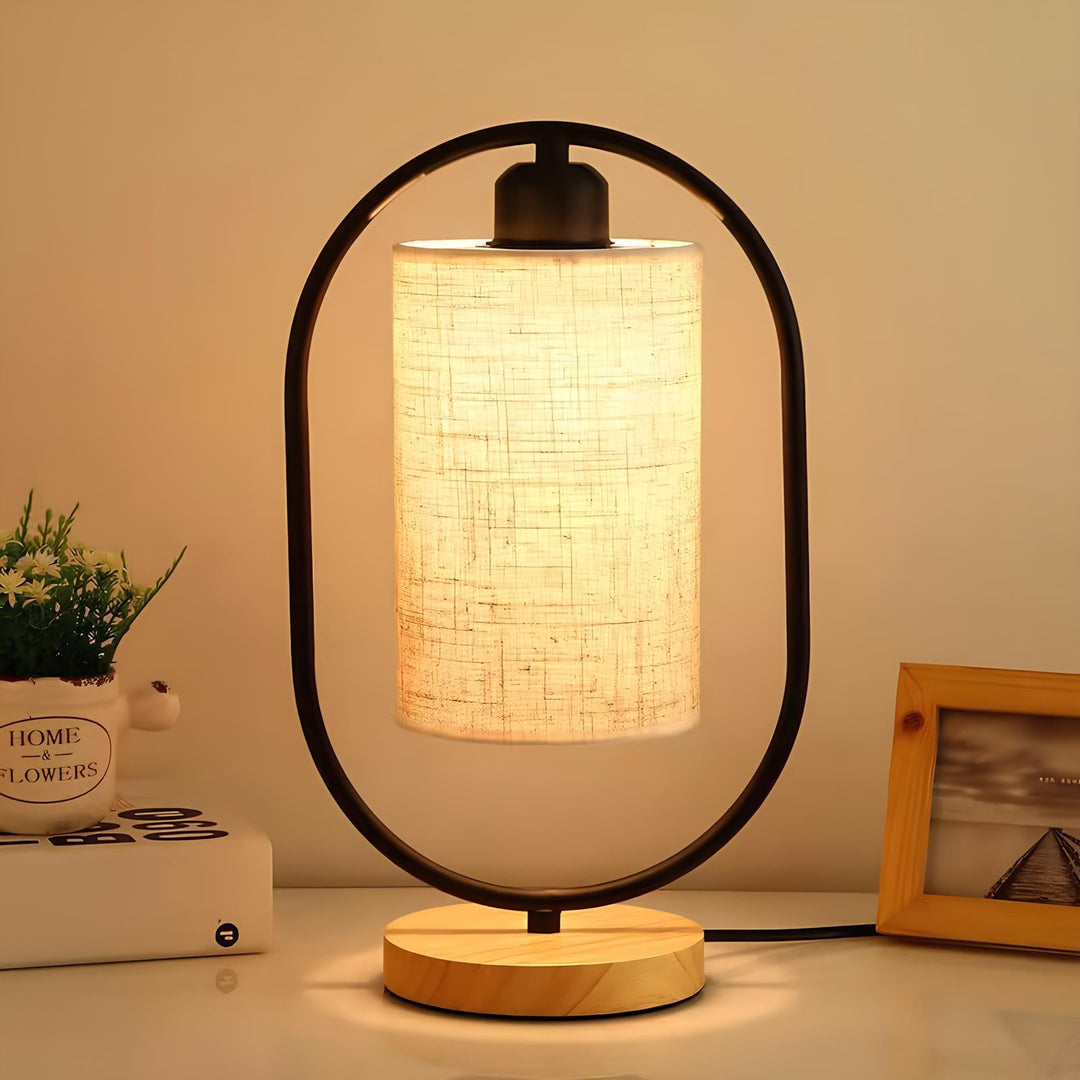 Rattan & Bamboo Cane Table Lamp - Ishita