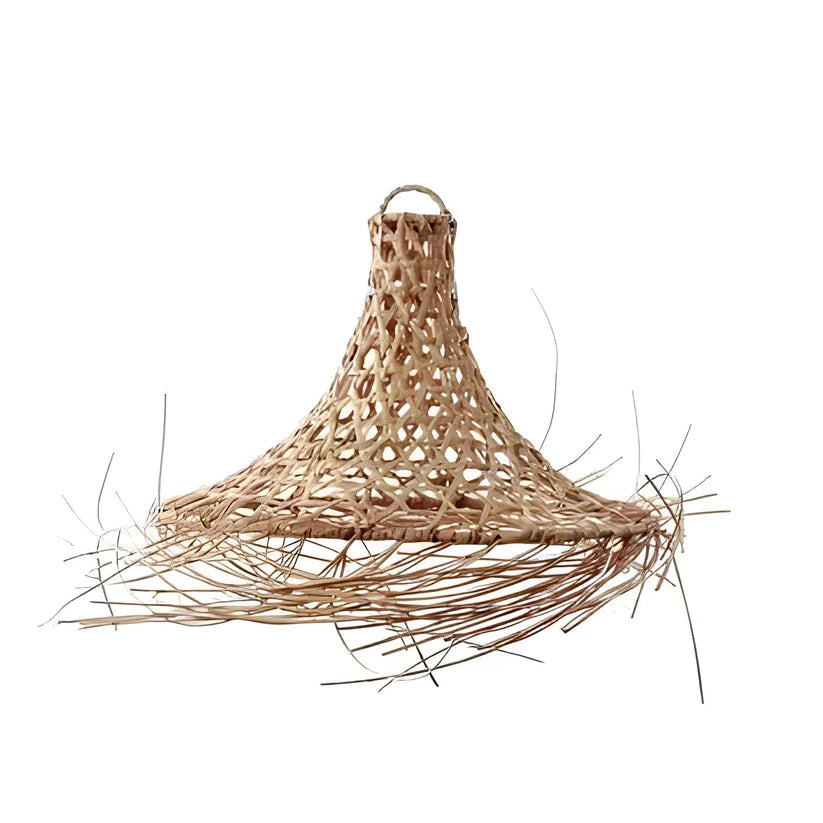 Wicker Hanging Light for Dining Room | Rattan Pendant Lamp - Rhydwen