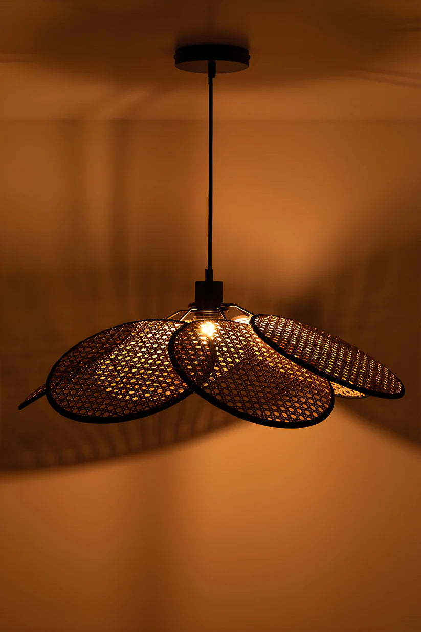 Bamboo Hanging Light for Staircase | Rattan Pendant Lamp - West