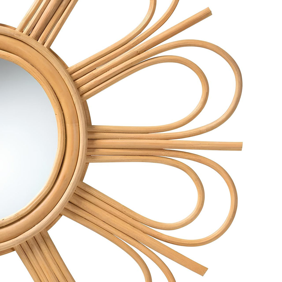 Rattan Wall Mirror for Bedroom - Catoford