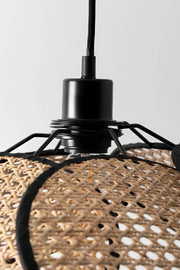 Bamboo Hanging Light for Staircase | Rattan Pendant Lamp - West