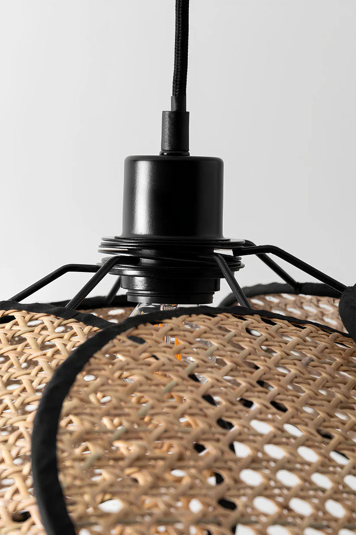 Bamboo Hanging Light for Staircase | Rattan Pendant Lamp - West