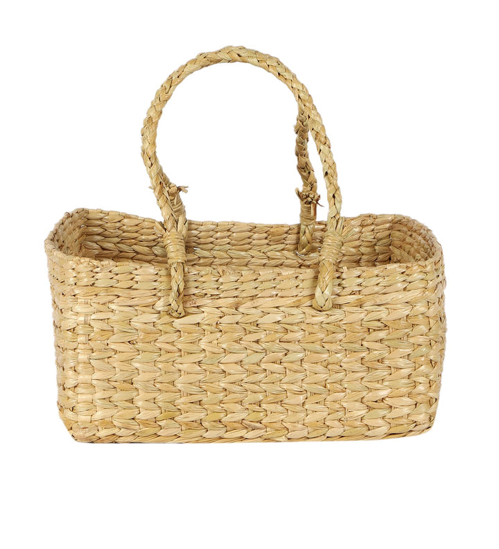 Wicker Storage Basket 10x8x5 Inch for Kitchen - Eldenton