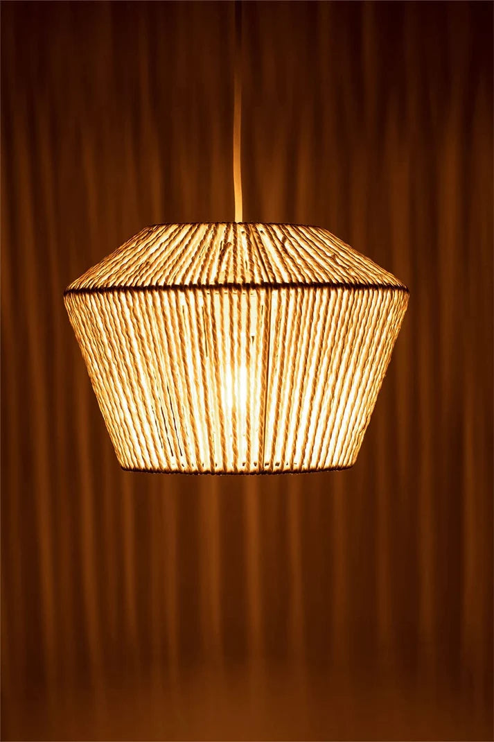 Seagrass Hanging Light for Bedroom | Wicker Pendant Lamp - Annora
