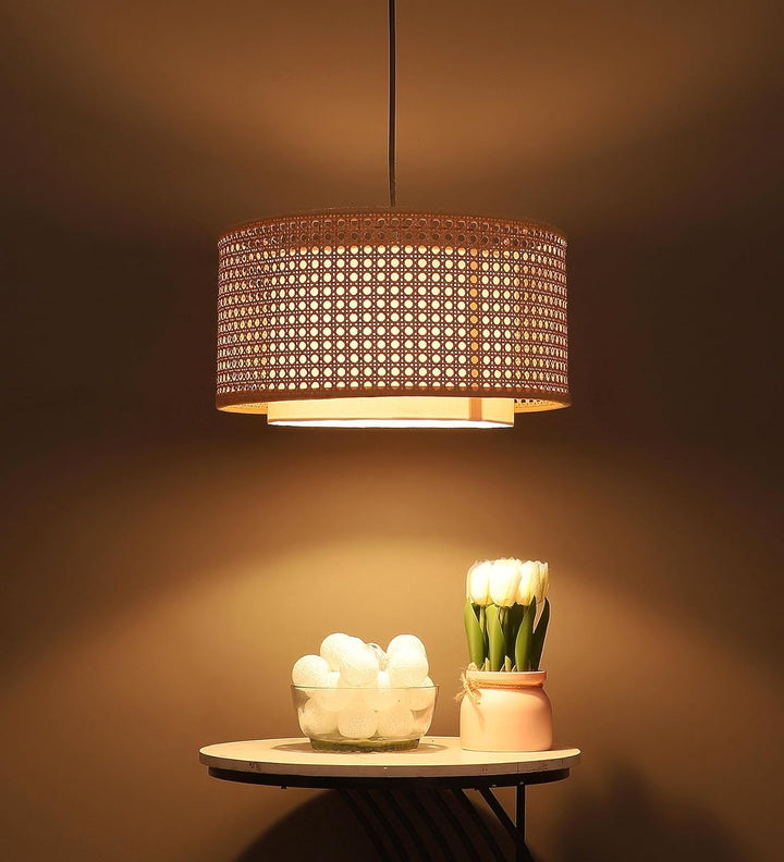 Bamboo Hanging Light for Kitchen | Rattan Pendant Lamp - Levon