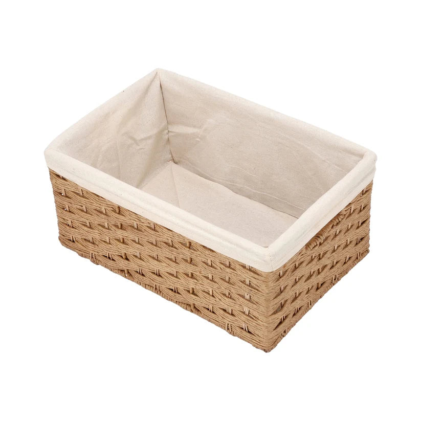 Bamboo Wicker Basket for Bathroom | Storage Organizer - Zephyr