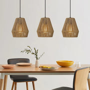 Seagrass Pendant Light for Dining Room | Woven Hanging Lamp - Alvina