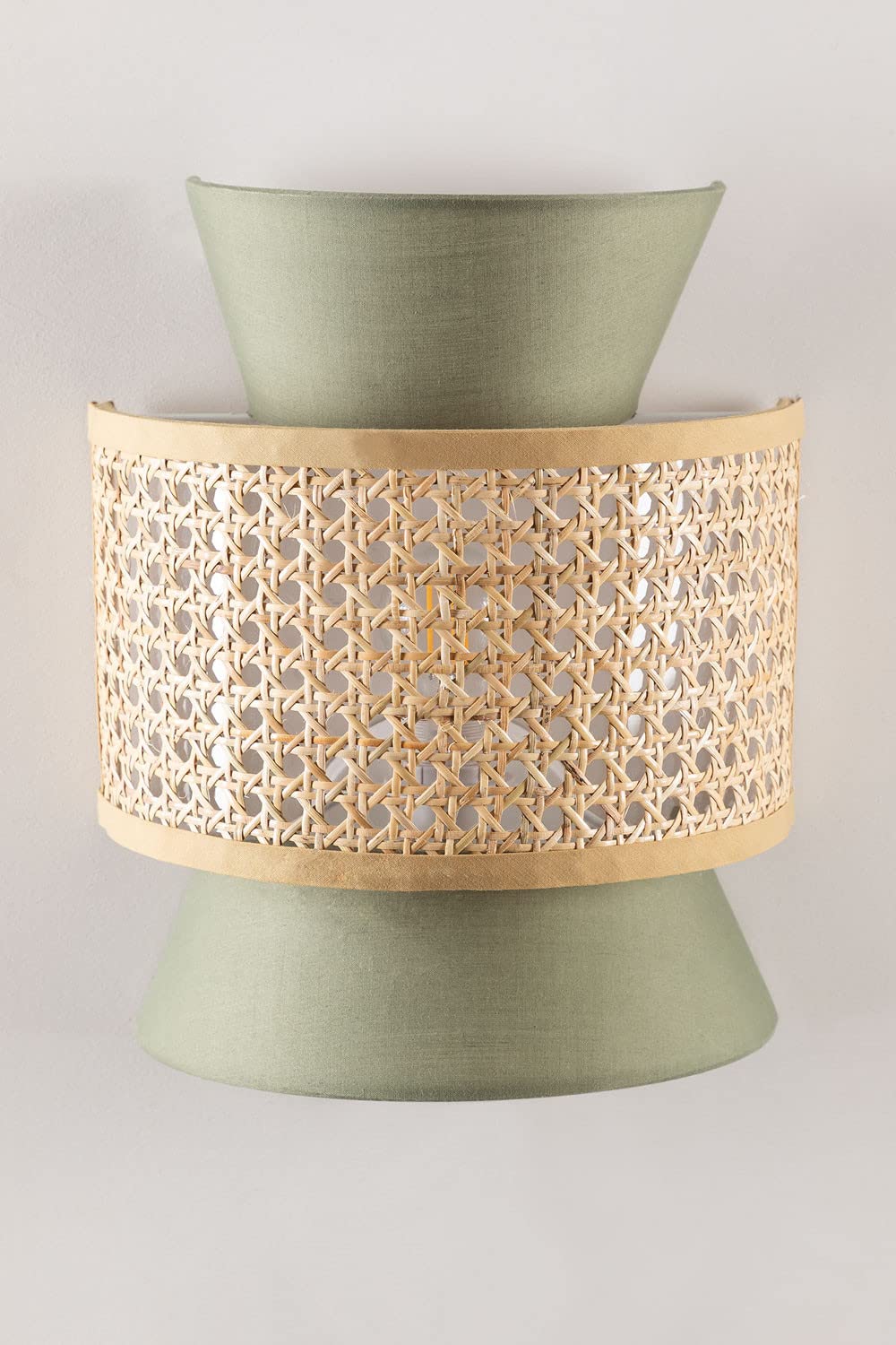 Bamboo Wall lamp for Living Room | Rattan Pendant light |Cane Webbing Wall Lamps-Amber - Luxury Rattan Handicrafts  Lighting > Wall Lamps & Sconce