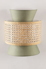 Bamboo Wall lamp for Living Room | Rattan Pendant light |Cane Webbing Wall Lamps-Amber - Luxury Rattan Handicrafts  Lighting > Wall Lamps & Sconce